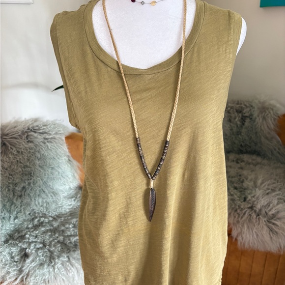 Madewell Olive Green Muscle Tee - Picture 1 of 4